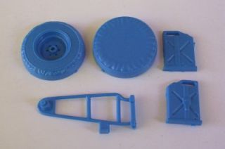  Tire Gas Can Carrier Frame ONLY 4x4 Pickup Truck 1:24 CHEVY Parts Blue