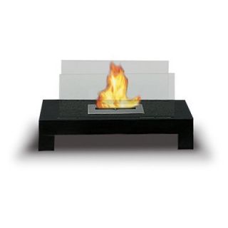 Anywhere Gramercy Glass Metal Tabletop Gas Fireplace