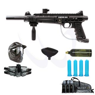  US Army Carver One Paintball Marker Epic Combo Package 8909
