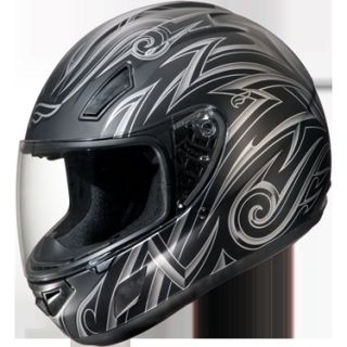 Fulmer E1 Full Face Motorcycle Helmet Flat Black Road Warrior New