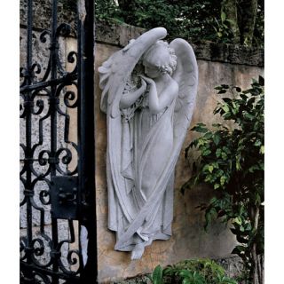 18th century heavenly angel garden wall sculpture architectural art