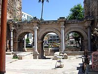 Hadrians Gate , in Antalya, southern Turkey was built to honour