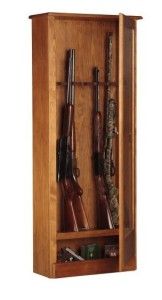American Classics 10 Gun Cabinet Solid Wood Rifle Storage Safe NEW