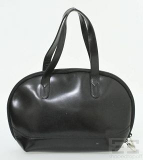 Furla Black Leather Small Oval Handbag