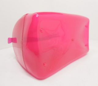 nwt furla pink handbag jelly bauletto barrel satchel