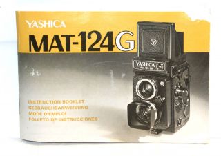 Yashica Mat 124G Instruction Booklet Owners Manual