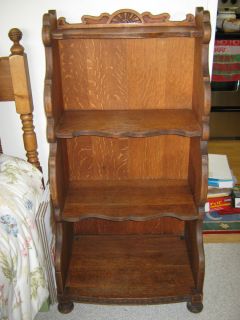 Antique 1920s s Karpen Sons Furniture Solid Oak Bookcase