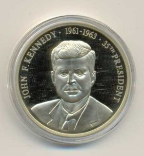 The Presidents of USA John F Kennedy Medal Proof