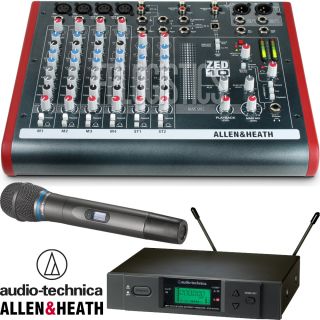 Audio Technica ATW 3171B Wireless Handheld System Allen Heath ZED 10