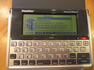 FRANKLIN DICTIONARY THESAURUS & MORE MODEL #MWD 1460 GOOD USED WORKING