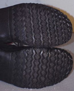 Vintage B.F. Goodrich Litentuf Rubber Boots Steel Toe size 8 Black