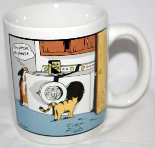 Far Side Gary Larson Dog Cat Fud 1985 Coffee Mug Replacement