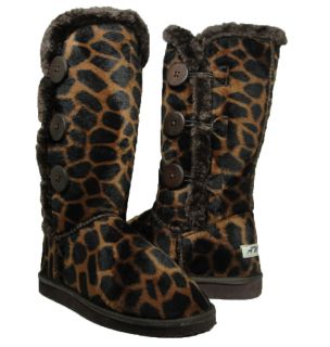 Womens Bailey 3 Button Faux Fur Lined Eskimo Boots Winter Giraffe