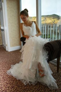   Wedding Dress Off White size 8 10 UK style like Pronovias Galante