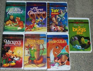 Walt Disneys Gold Collection Lot of 7 VHS Toy Story The Three