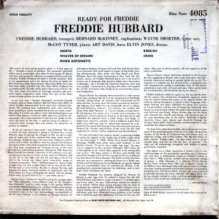 Freddie Hubbard Ready for Freddie LP Blue Note BLP 4085 ORG US 1962