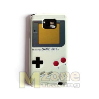 White Game Boy Hard Case Cover for Samsung i9100 Galaxy S II S2