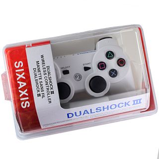 Cool White New Wireless Bluetooth Game Controller for Sony PS3 Sixaxis