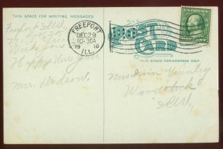 102009 Whites Sanitarium Freeport IL Ilinois Postcard 1910
