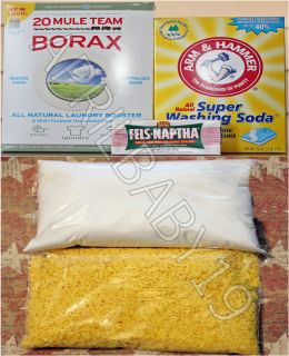 Gallon Kit Fels Naptha Washing Soda Borax Homemade Laundry Soap