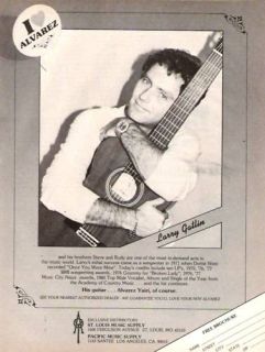 1982 Gatlin Brothers Larry Gatlin Alvarez Guitar Ad