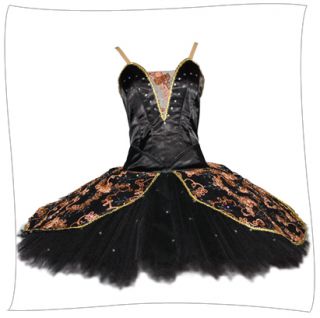 REDUCED Sansha Garcelle Professional Black Tutu Black Swan Ballet Tutu