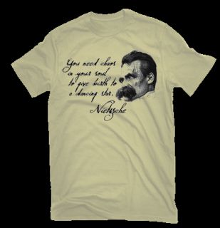 Friedrich Nietzsche Quote T Shirt Chaos Dancing Star