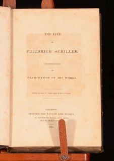 1825 The Life of Friedrich Schiller Thomas Carlyle Biography