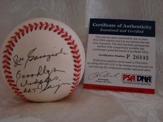 Joe Garagiola PSA DNA Autographed Baseball Dodgers