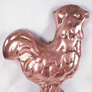 Country Rooster Copper Jello Mold Gelatin Ice Cream Pudding Cake Mould
