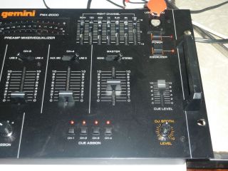 Gemini PMX 2000 Preamp Mixer Equalizer DJ Equipment