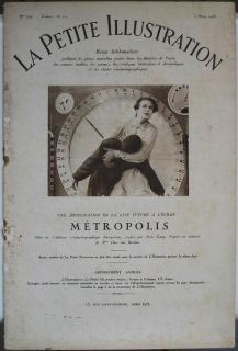 METROPOLIS Fritz Lang VERY OLD FRENCH MAGAZINE dated of 1928