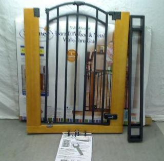  Stylish N Secure Extra Tall Wood and Metal Walk Through Gate
