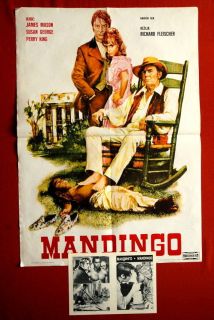 Mandingo Ad Fleischer James Mason Susan George 1974 EXYU Movie Poster