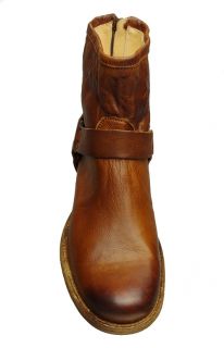 Frye Mens Boots Philip Harness 87870 Cognac Leather Sz 9 M