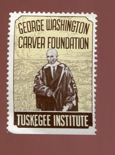 George Washington Carver Fountation Tuskegee Institute Poster Stamp