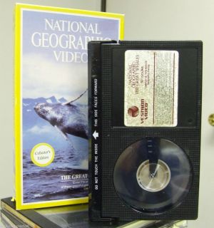 National Geographics Video The Great Whales on BETA Betamax beta max