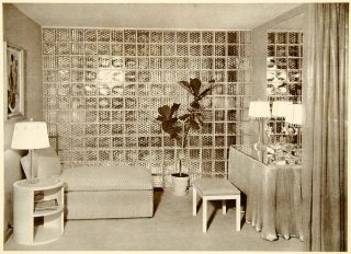 1938 Print John Gerald B Altman Interior Decoration Design Household