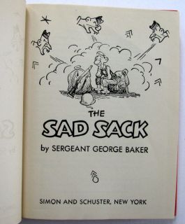 Sad Sack Sgt George Baker HCBook 1944 DJ