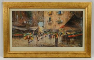 Fulvio Tessitore de Fulvis Italian Artist Impressionist Market w C
