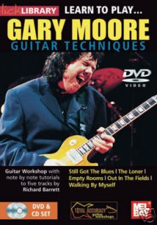 Gary Moore Guitar Instructional Lesson DVD CD Set New