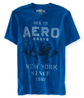 AEROPOSTALE NY REG TO Aero Brand 1987 Faded Bulldog Graphic T Shirt XL