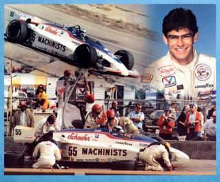 Indy 500 Cart 1983 Josele Garza Mexico Machinist Schaefer Beer Team