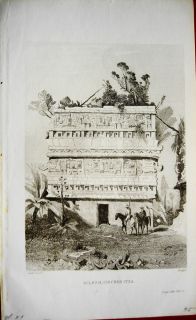 Frederick Catherwood Mayan Ruins Chichen Itza Eglesia 1843