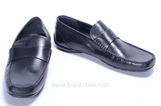 Bally 10 10 5 Gabler Driver Slip on Shoes Mismate Black Leather