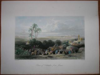 1847 Bartlett Print Jezreel Valley from Jenin Palestine 13