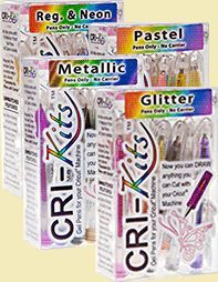 CRI Kits Gel Pen Set 42 Assorted Gel Pens Works on Pazzles and Cricut