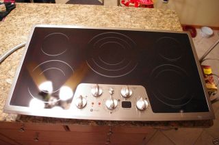 GE Profile PP972SMSS 36 Stainless Steel Electric Cooktop 5 Burners