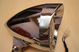 Chrome Bullet Headlight for Harley Davidson Motorcycle