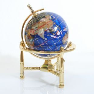 110mm Triangle Metal Gestell Decoration Gemstone Globe
